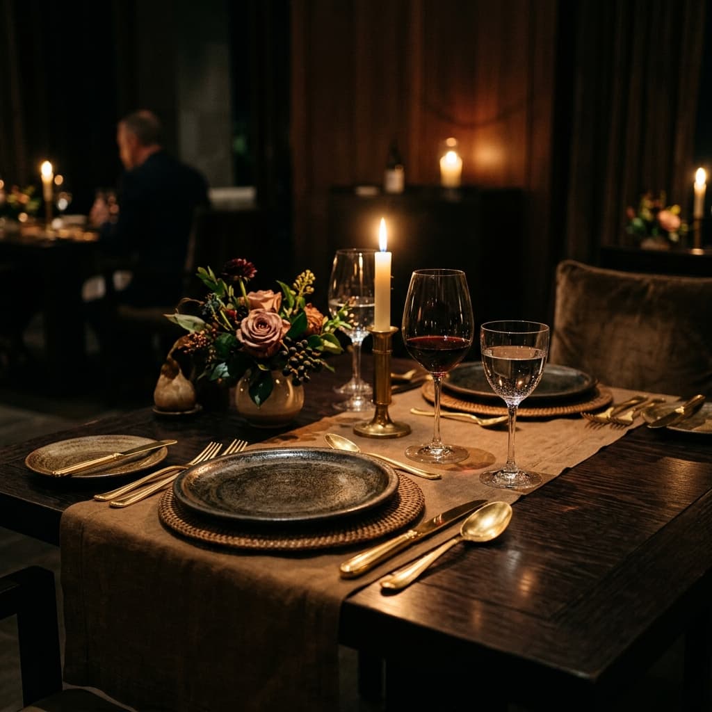 Dining table details